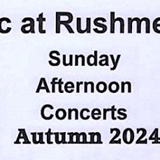 Music at Rushmere - Sunday Afternoon Concerts